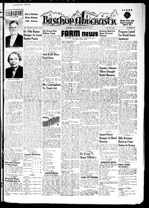 Primary view of object titled 'Bastrop Advertiser (Bastrop, Tex.), Vol. 101, No. 19, Ed. 1 Thursday, July 9, 1953'.