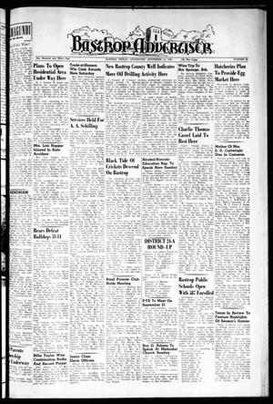 Primary view of object titled 'Bastrop Advertiser (Bastrop, Tex.), Vol. 103, No. 29, Ed. 1 Thursday, September 15, 1955'.