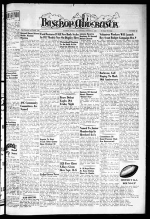 Primary view of object titled 'Bastrop Advertiser (Bastrop, Tex.), Vol. 104, No. 32, Ed. 1 Thursday, October 4, 1956'.