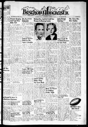 Primary view of object titled 'Bastrop Advertiser (Bastrop, Tex.), Vol. 105, No. 32, Ed. 1 Thursday, October 10, 1957'.