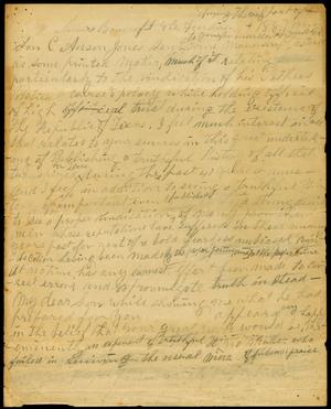 Primary view of object titled 'Letter draft (partial) to Mr. Bancroft, 1887'.