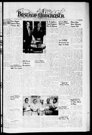 Primary view of object titled 'Bastrop Advertiser (Bastrop, Tex.), Vol. 108, No. 24, Ed. 1 Thursday, August 11, 1960'.