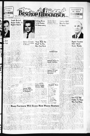 Primary view of object titled 'Bastrop Advertiser (Bastrop, Tex.), Vol. 109, No. 17, Ed. 1 Thursday, June 22, 1961'.