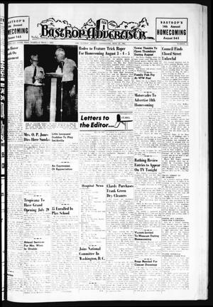 Primary view of object titled 'Bastrop Advertiser (Bastrop, Tex.), Vol. 109, No. 22, Ed. 1 Thursday, July 27, 1961'.