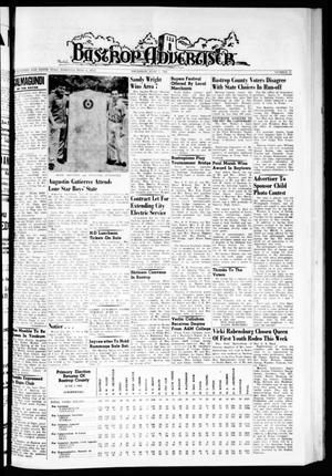 Primary view of object titled 'Bastrop Advertiser (Bastrop, Tex.), Vol. 110, No. 15, Ed. 1 Thursday, June 7, 1962'.