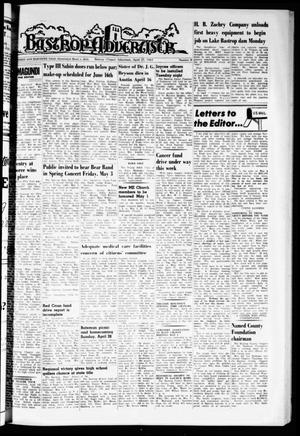 Primary view of object titled 'Bastrop Advertiser (Bastrop, Tex.), Vol. 111, No. 8, Ed. 1 Thursday, April 25, 1963'.