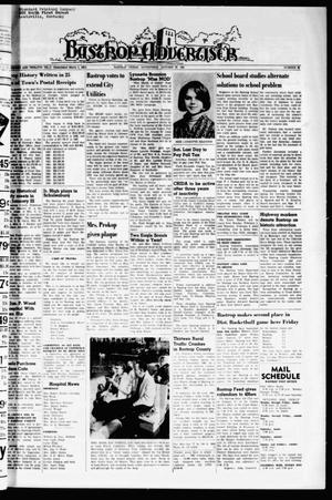 Primary view of object titled 'Bastrop Advertiser (Bastrop, Tex.), Vol. 112, No. 48, Ed. 1 Thursday, January 28, 1965'.