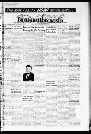 Primary view of object titled 'Bastrop Advertiser (Bastrop, Tex.), Vol. 113, No. 46, Ed. 1 Thursday, January 13, 1966'.