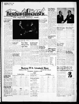 Primary view of object titled 'Bastrop Advertiser and Bastrop County News (Bastrop, Tex.), Vol. [116], No. 3, Ed. 1 Thursday, March 20, 1969'.