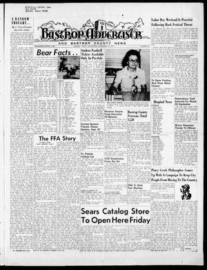 Primary view of object titled 'Bastrop Advertiser and Bastrop County News (Bastrop, Tex.), Vol. [117], No. 28, Ed. 1 Thursday, September 10, 1970'.