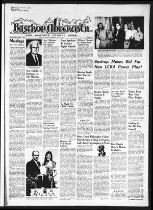 Primary view of object titled 'Bastrop Advertiser and Bastrop County News (Bastrop, Tex.), Vol. [121], No. 12, Ed. 1 Thursday, May 23, 1974'.