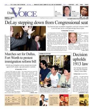 Primary view of object titled 'Dallas Voice (Dallas, Tex.), Vol. 22, No. 47, Ed. 1 Friday, April 7, 2006'.