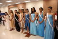 Photograph: [Beauty contestants line up]