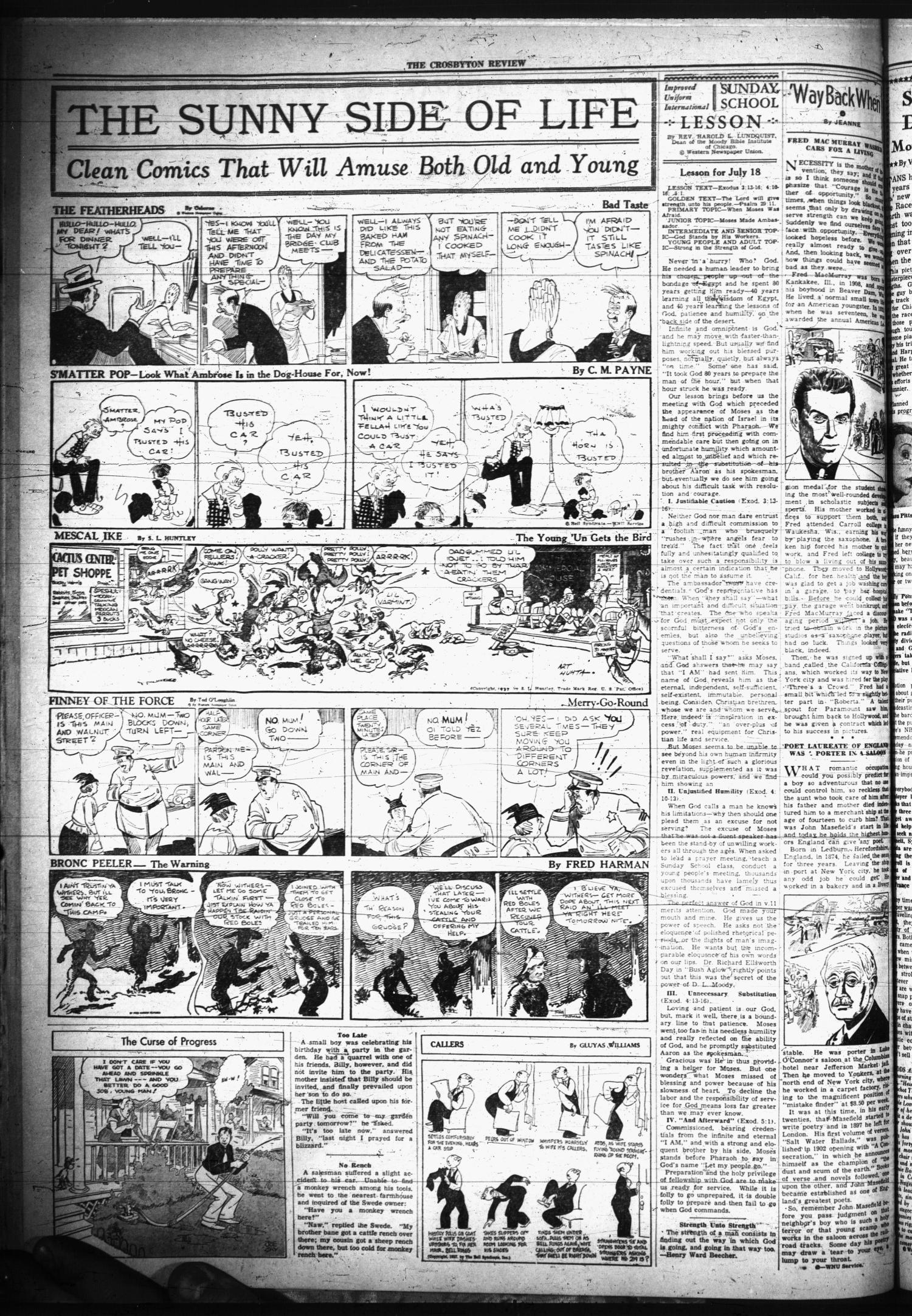 The Crosbyton Review. (Crosbyton, Tex.), Vol. 29, No. 29, Ed. 1 Friday, July 16, 1937
                                                
                                                    [Sequence #]: 2 of 8
                                                