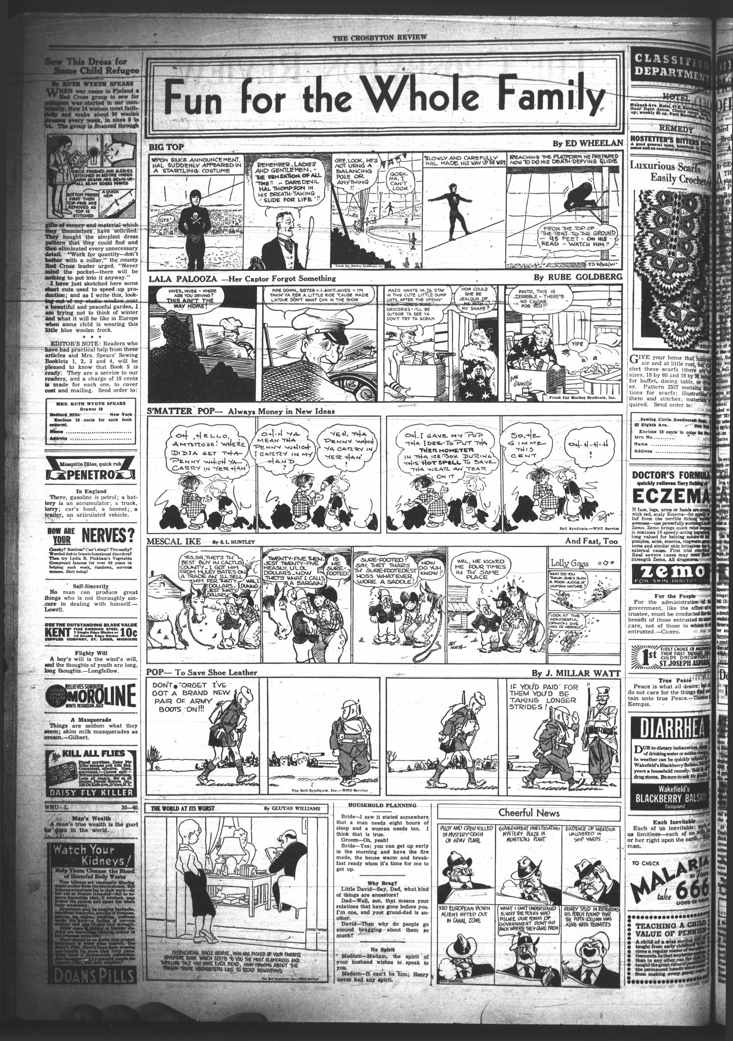 The Crosbyton Review. (Crosbyton, Tex.), Vol. 32, No. 30, Ed. 1 Friday, July 26, 1940
                                                
                                                    [Sequence #]: 2 of 8
                                                