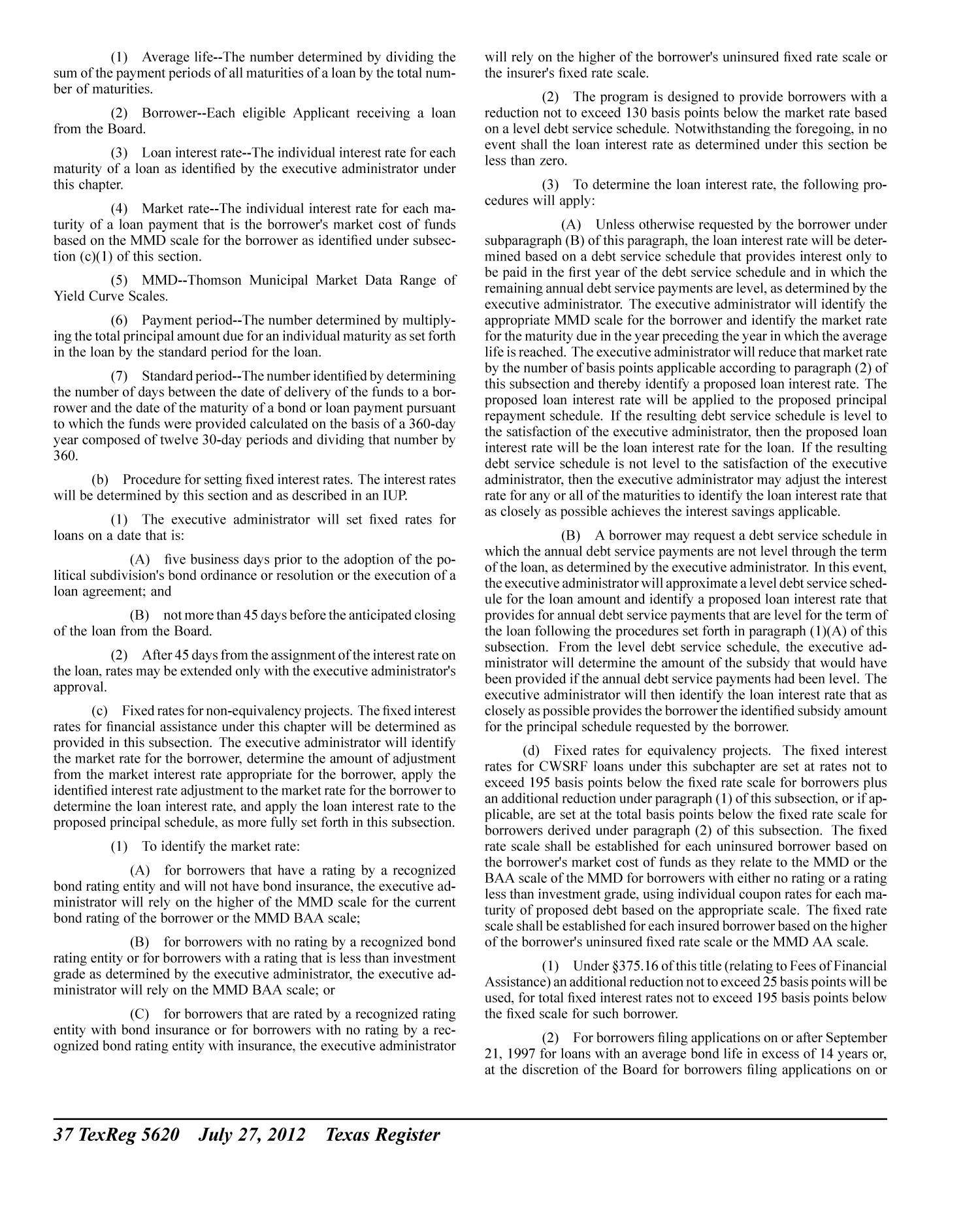 Texas Register, Volume 37, Number 30, Pages 5519-5676, July 27, 2012
                                                
                                                    5620
                                                