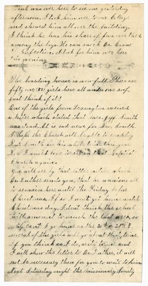 Primary view of object titled '[Letter Fragment from Gertrude Osterhout]'.