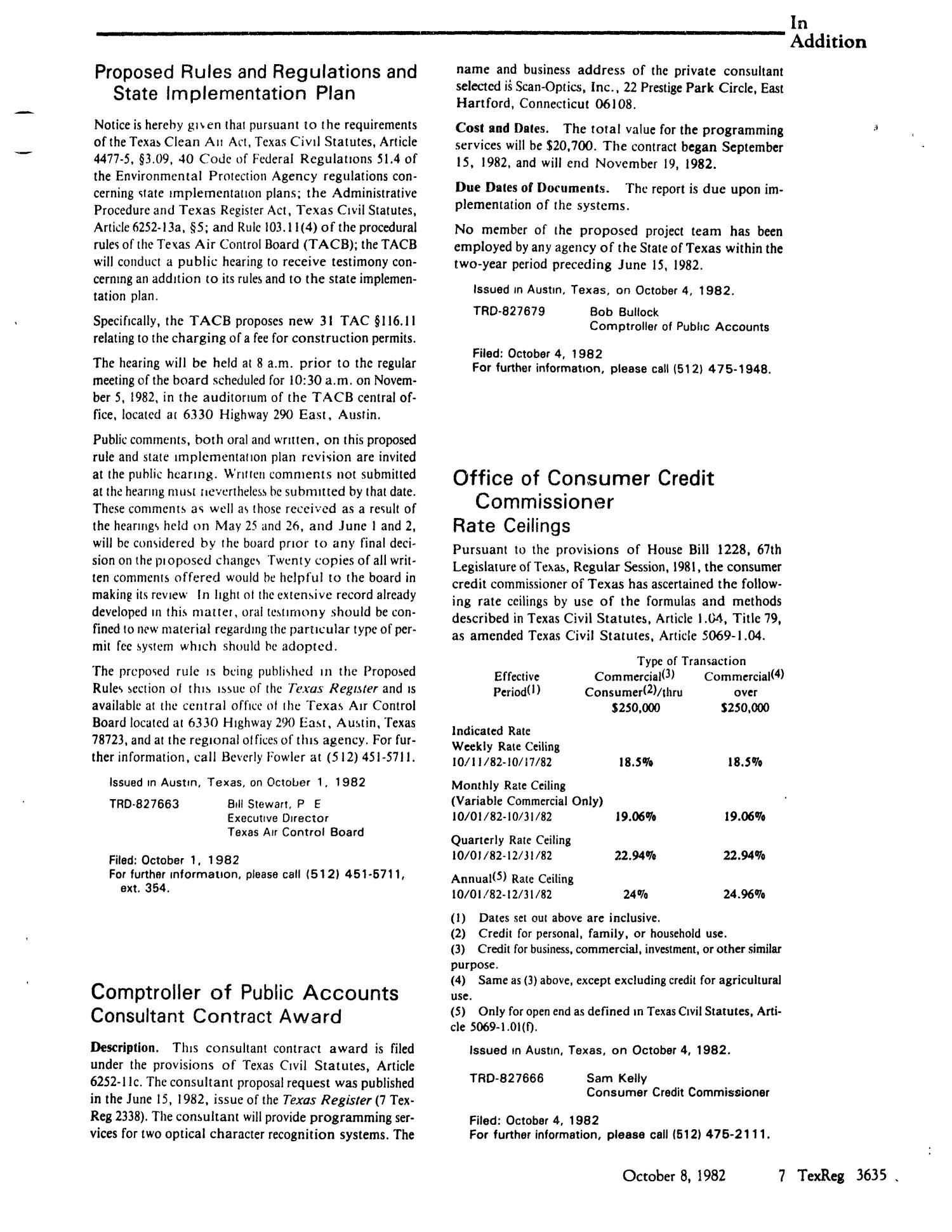 Texas Register, Volume 7, Number 76, Pages 3507-3640, October 8, 1982
                                                
                                                    3635
                                                