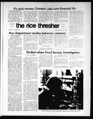 Primary view of object titled 'The Rice Thresher (Houston, Tex.), Vol. 61, No. 29, Ed. 1 Thursday, April 18, 1974'.