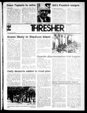 Primary view of object titled 'The Rice Thresher (Houston, Tex.), Vol. 68, No. 6, Ed. 1 Thursday, September 11, 1980'.