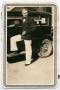Photograph: [Lee C. Kiehne Posing with a Car]