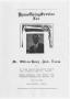 Primary view of [Funeral Program for William Henry Evans, June 21, 1971]