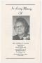 Thumbnail image of item number 1 in: '[Funeral Program for Estella P. Burns, July 28, 1980]'.