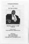 Primary view of [Funeral Program for Frank Lee Butler, October 13, 2007]