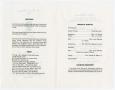 Thumbnail image of item number 2 in: '[Funeral Program for Marcia Edmondson, March 2, 1987]'.