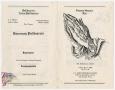 Thumbnail image of item number 3 in: '[Funeral Program for Horace G. Evans, May 7, 1982]'.