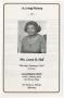 Pamphlet: [Funeral Program for Leona K. Hall, February 4, 1993]