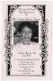 Pamphlet: [Funeral Program for Velma Johnson Harris, May 29, 1998]