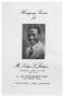 Primary view of [Funeral Program for Luther L. Jackson, April 25, 1984]