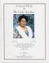 Primary view of [Funeral Program for Carolyn Anita James, July 23, 1999]