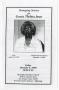 Thumbnail image of item number 1 in: '[Funeral Program for Gracie Thelma Jones, December 8, 2000]'.