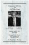 Primary view of [Funeral Program for Walter Jones, April 28, 2007]