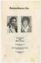 Pamphlet: [Funeral Program for Larry Eugene Kimble and Maxine Kimble, March 21,…