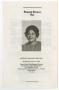 Pamphlet: [Funeral Program for Margaret Miller, June 13, 1979]