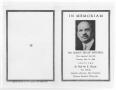 Thumbnail image of item number 2 in: '[Funeral Program for Quincy Brady Mitchell, May 20, 1939]'.