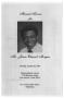 Pamphlet: [Funeral Program for James Edward Morgan, October 20, 1997]