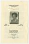 Thumbnail image of item number 1 in: '[Funeral Program for Earline Montgomery Morris, October 11, 2002]'.