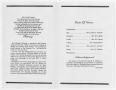 Thumbnail image of item number 2 in: '[Funeral Program for George R. Mosley, Jr., September 21, 1984]'.