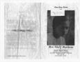 Thumbnail image of item number 3 in: '[Funeral Program for Lily Y. Muckleroy, August 20, 1960]'.