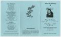 Thumbnail image of item number 3 in: '[Funeral Program for Mary C. Newton, August 4, 1995]'.