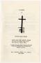 Primary view of [Funeral Program for Eural Norman, April 22, 1986]
