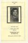 Primary view of [Funeral Program for Ruth Collins Owens, July 9, 1990]