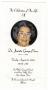 Thumbnail image of item number 1 in: '[Funeral Program for Juanita George Pierce, August 26, 2003]'.