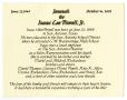 Thumbnail image of item number 2 in: '[Funeral Program for Isaac Lee Powell, Jr., October 16, 2005]'.