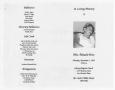 Thumbnail image of item number 3 in: '[Funeral Program for Maude Price, November 1, 1993]'.