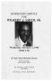 Primary view of [Funeral Program for Wilbert J. Smith, Sr., February 1, 1995]